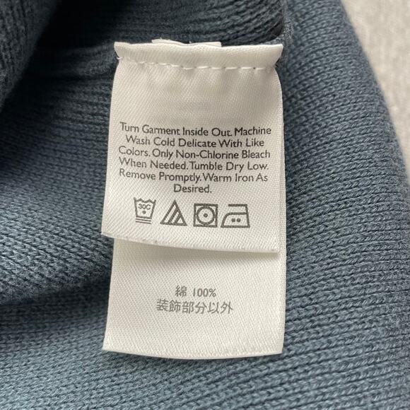 Eddie Bauer Sweater Mens XL Blue Gray Stripe Pullover Crewneck Retro Ski Skater - Picture 8 of 11